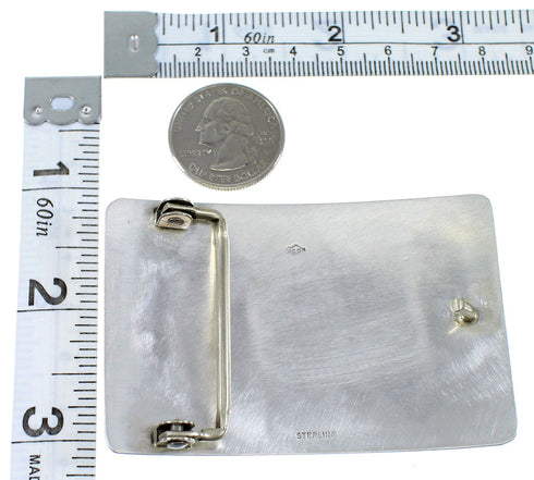 George Phillips Hopi Indian Kokopelli Corn Stalk Belt Buckle EX48142