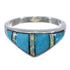 Sterling Silver Turquoise Opal Inlay Ring Size 5-3/4 Jewelry NS44918