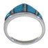 Sterling Silver Turquoise Opal Inlay Ring Size 5-3/4 Jewelry NS44918