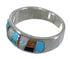 Multicolor Inlay Sterling Silver Jewelry Ring Size 5-3/4 AS52106