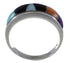 Multicolor Turquoise Jewelry Sterling Silver Ring Size 8-1/2 RS37391