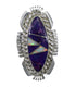 Magenta Turquoise Opal Southwest Silver Ring Size 5-1/4 TX45896