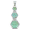 Southwest Turquoise Genuine Sterling Silver Pendant CX47233