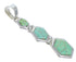 Southwest Turquoise Genuine Sterling Silver Pendant CX47233