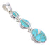 Turquoise And Opal Silver Southwest Pendant Jewelry CX47305