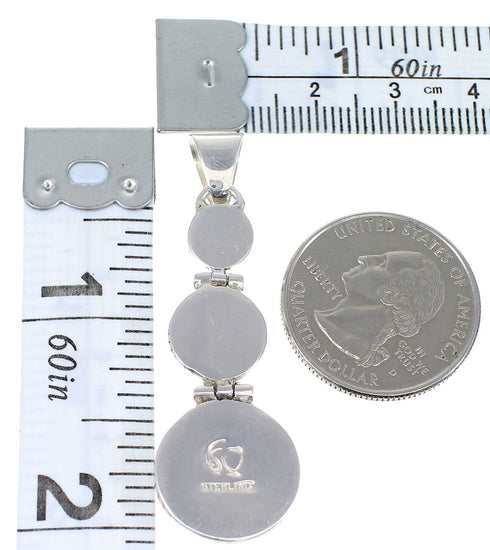 Turquoise Southwest Genuine Sterling Silver Pendant Jewelry CX47313