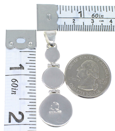 Turquoise Genuine Sterling Silver Southwest Pendant Jewelry CX47314