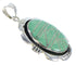 Southwestern Turquoise And Genuine Sterling Silver Pendant CX47337