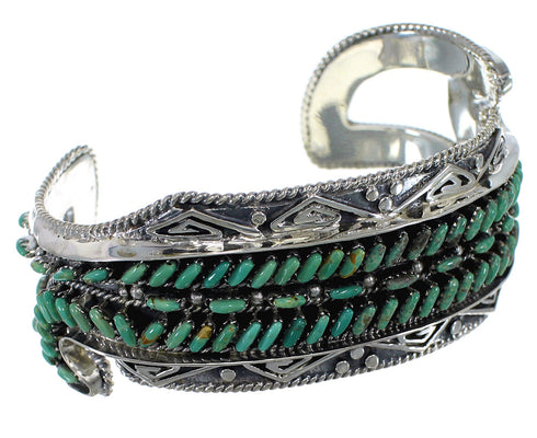 Water Waves High Quality Silver Turquoise Cuff Bracelet CX47611