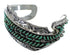 Water Waves High Quality Silver Turquoise Cuff Bracelet CX47611