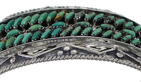 Water Waves High Quality Silver Turquoise Cuff Bracelet CX47611