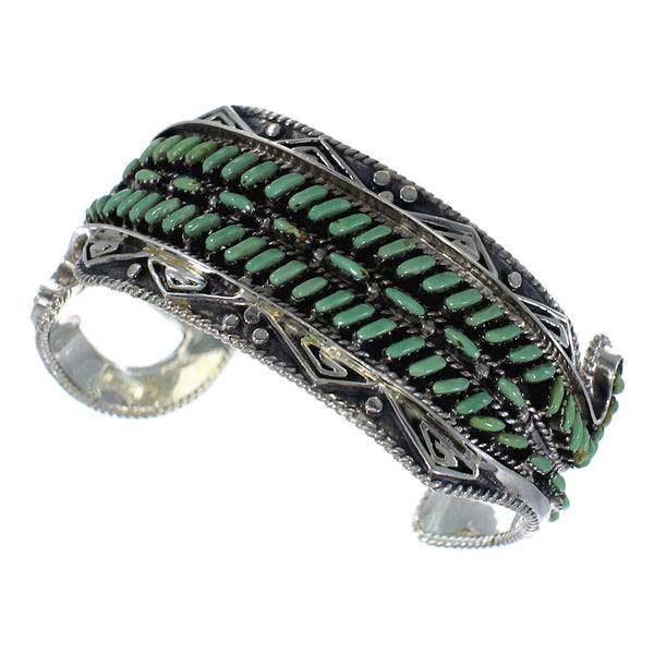 Turquoise Water Waves Silver High Quality Cuff Bracelet CX47616