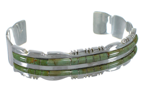 Turquoise Well-Built Sterling Silver Cuff Bracelet CX47646
