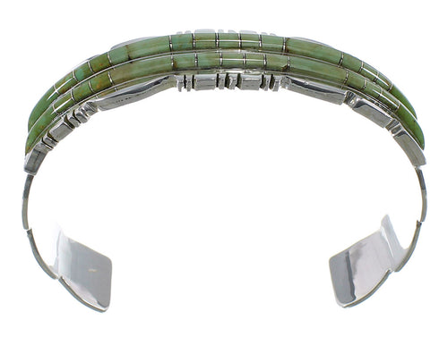 Turquoise Well-Built Sterling Silver Cuff Bracelet CX47646