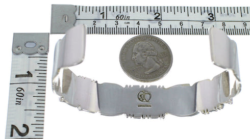 Turquoise Well-Built Sterling Silver Cuff Bracelet CX47646