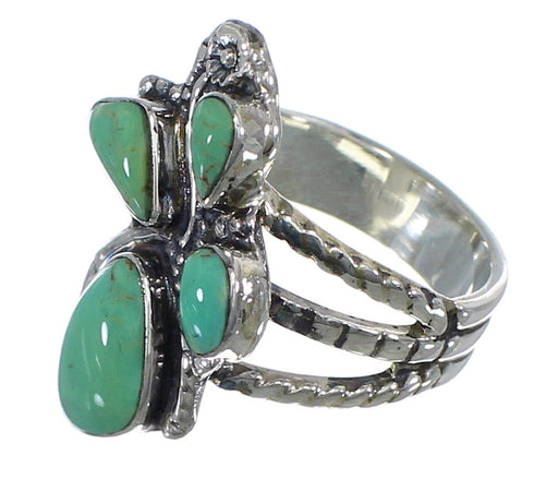 Sterling Silver Turquoise Southwest Ring Size 7-3/4 CX49805