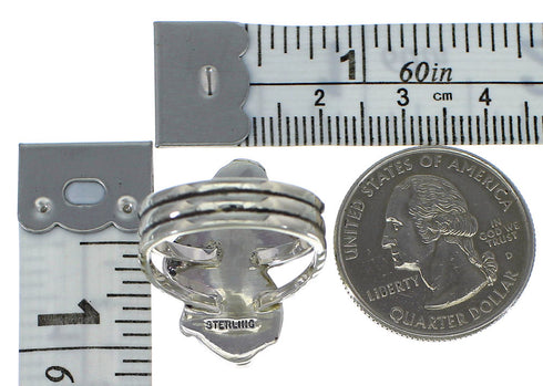 Sterling Silver Turquoise Southwest Ring Size 7-3/4 CX49805