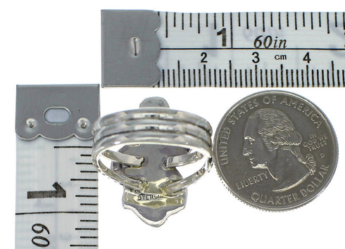 Authentic Sterling Silver Turquoise Southwest Ring Size 7-1/4 CX49820