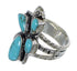 Turquoise Sterling Silver Southwestern Ring Size 6-1/4 CX49828