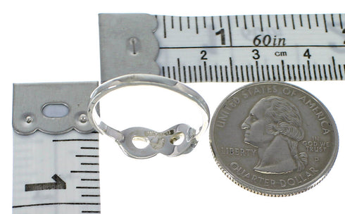 Multicolor Infinity Southwest Sterling Silver Ring Size 4-3/4 CX47576