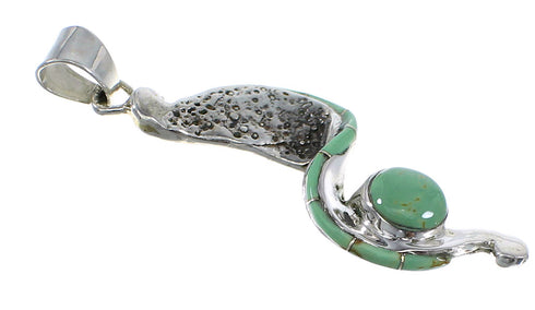 Sterling Silver Southwestern Turquoise Pendant AX47848