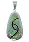 Southwest Turquoise Silver Slide Pendant AX47892