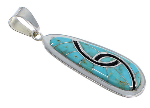Sterling Silver Turquoise Pendant AX47894