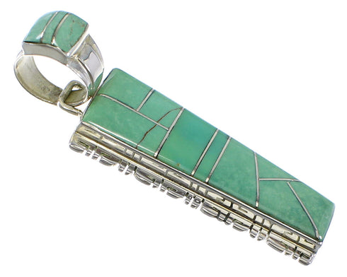 Turquoise Jewelry Sterling Silver Southwest Pendant AX47896