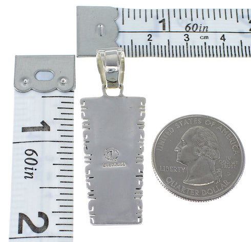 Turquoise Jewelry Sterling Silver Southwest Pendant AX47896