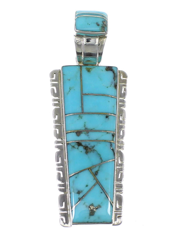 Turquoise Jewelry Silver Pendant AX47906