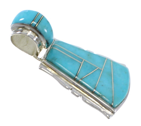 Authentic Sterling Silver Turquoise Pendant AX47967