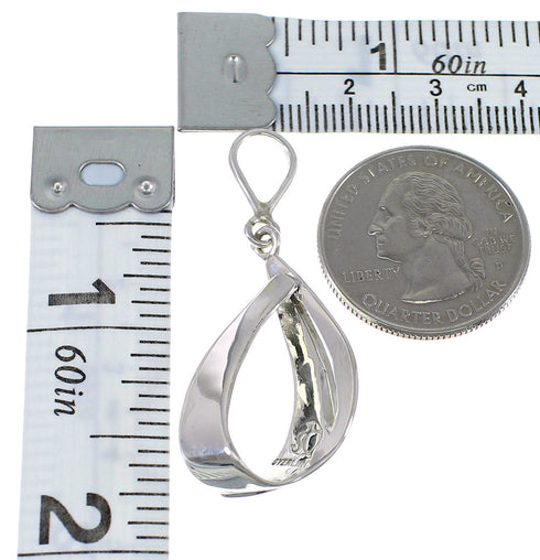 Genuine Sterling Silver Southwest Turquoise Pendant AX48098