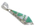 Sterling Silver Turquoise And Opal Jewelry Inlay Pendant AX48227