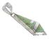 Southwest Genuine Sterling Silver Turquoise Jewelry Pendant AX48229
