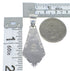 Southwest Genuine Sterling Silver Turquoise Jewelry Pendant AX48229