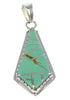 Turquoise And Genuine Sterling Silver Pendant AX48342
