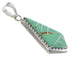Turquoise And Genuine Sterling Silver Pendant AX48342