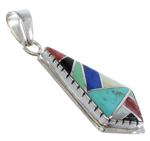 Multicolor Authentic Sterling Silver Jewelry Pendant AX48366