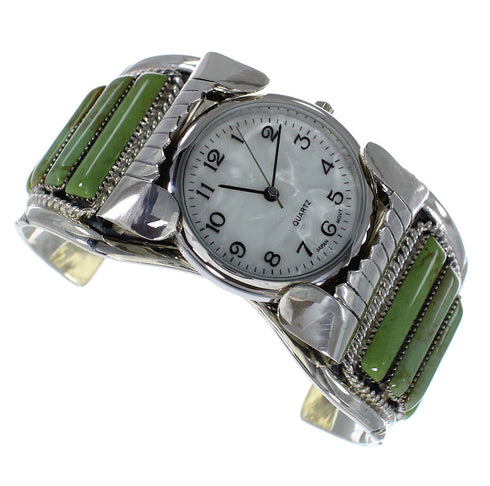 Southwest Jewelry Turquoise Sterling Silver Cuff Watch CX47869