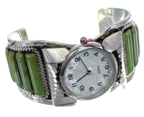 Southwest Jewelry Turquoise Sterling Silver Cuff Watch CX47869