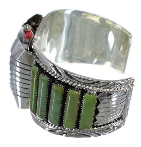 Southwest Jewelry Turquoise Sterling Silver Cuff Watch CX47869