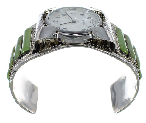 Southwest Jewelry Turquoise Sterling Silver Cuff Watch CX47869