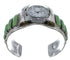 Southwest Sterling Silver Jewelry Turquoise Cuff Watch CX47874