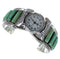 Turquoise Genuine Sterling Silver Southwest Cuff Watch CX47923
