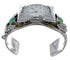 Sterling Silver Southwest Turquoise Eagle Cuff Watch CX47926
