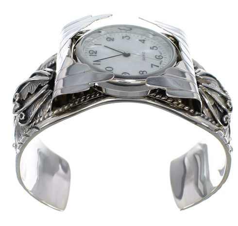 Southwest Genuine Sterling Silver Cuff Watch CX47946