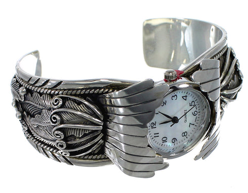 Genuine Sterling Silver Southwest Cuff Watch CX48006