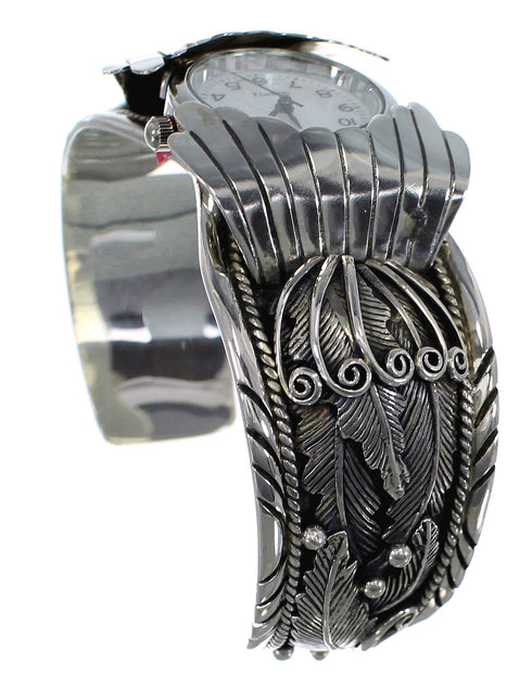 Genuine Sterling Silver Southwest Cuff Watch CX48006
