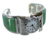 Authentic Sterling Silver Southwest Turquoise Cuff Watch CX48626