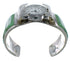 Authentic Sterling Silver Southwest Turquoise Cuff Watch CX48626